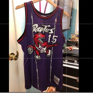 Raptors number 15 basket ball jersey.